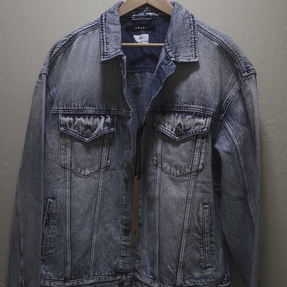 KSUBI Oh G Denim Jacket Vapour 2XL